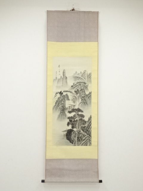 道具 ] - 道具 光甫筆 山水 肉筆絹本掛軸 | ネットショップ圭 netshop